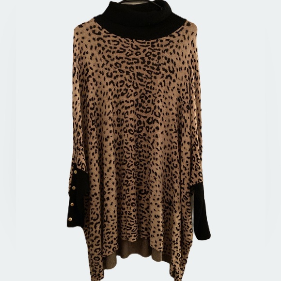 JOSPEH A.: Women’s leopard Poncho Top - Picture 1 of 3